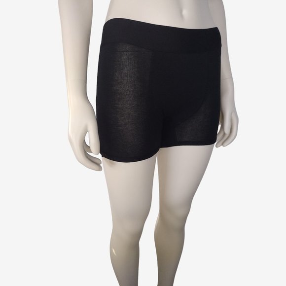 Period. Black Organic Cotton Heavy Flow Sleep Shorts Size XS - Picture 3 of 9
